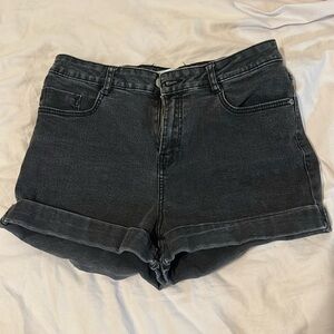 Denim Black Shorts by Zara